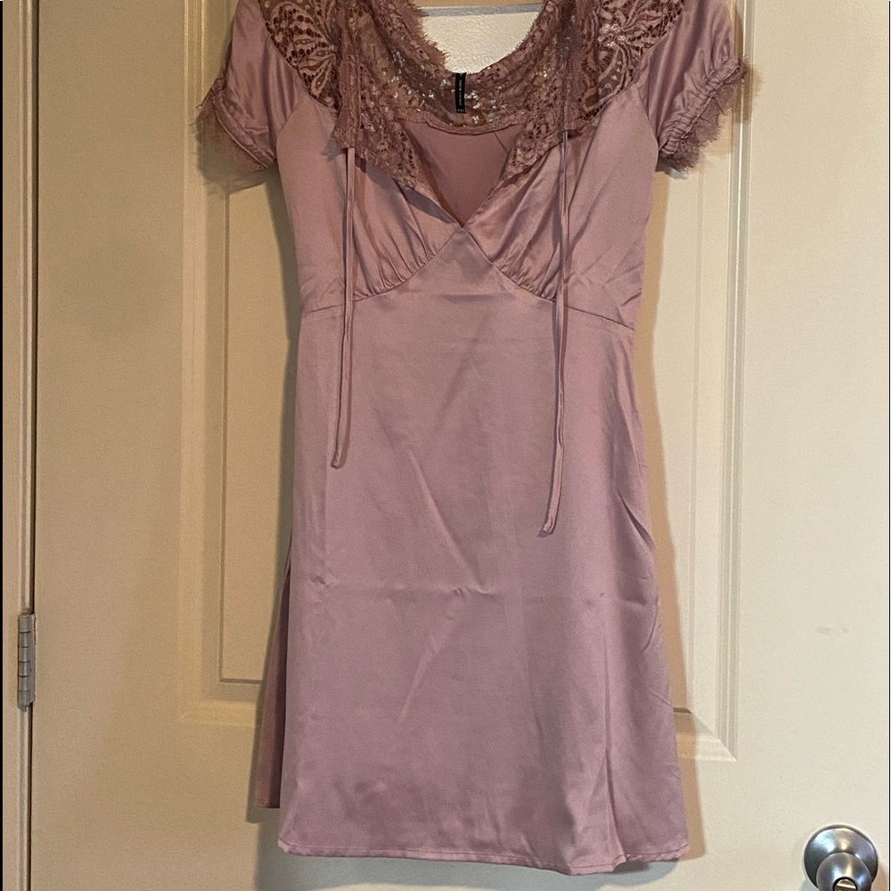 Silky mini dress